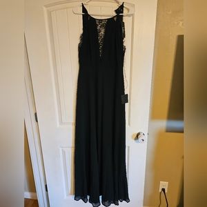 Lulus black lace sleeveless maxi dress. Size medium. New with tags